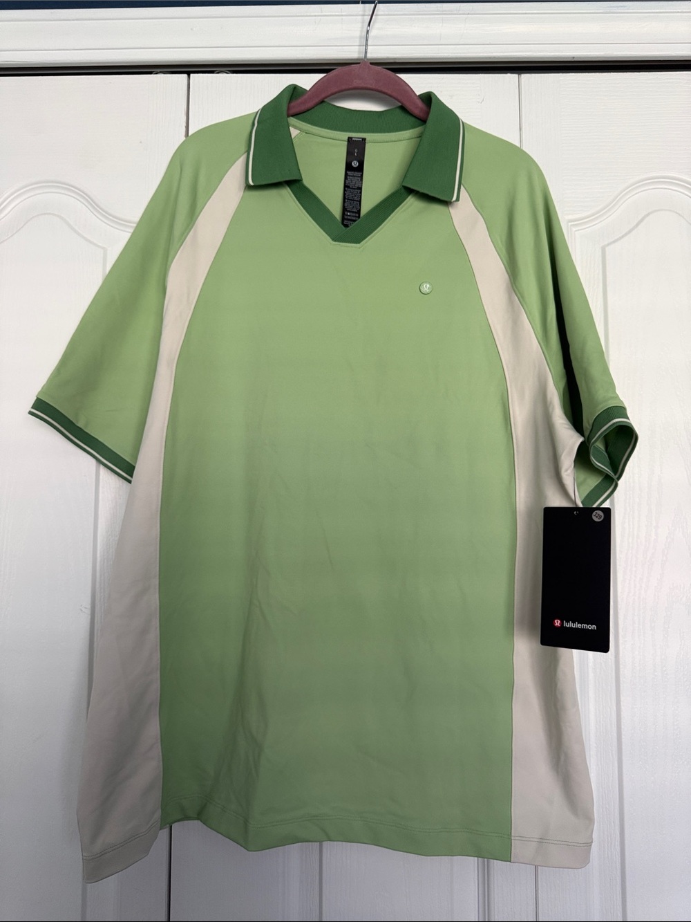 lululemon athletica Men's UV-Protective Relaxed Fit Golf Polo in KRSH/LTIV/CEGN